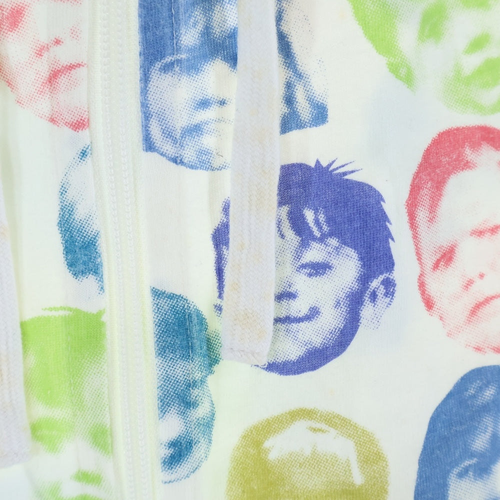 STUSSY(ステューシー) FACE PRINT フェイスプリントデザイン 総柄 ジップアップ フーデッド スウェット パーカー マルチカラー