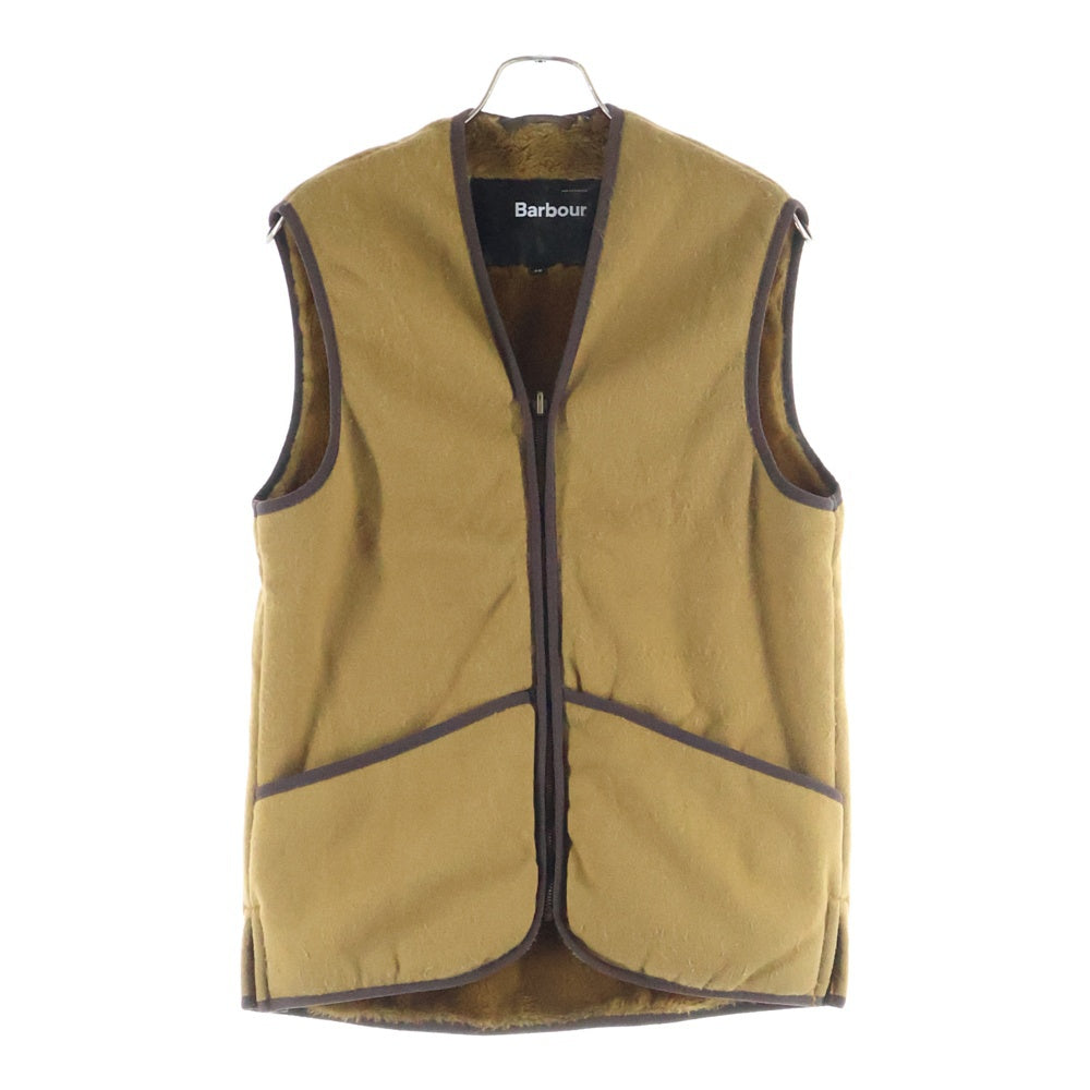 Barbour(バブアー) WARM PILE WAISTCOAT ZIP IN LINER ウォーム パイル ウエストコート ジップイン ライナー ベスト ブラウン MLI0004 BR31