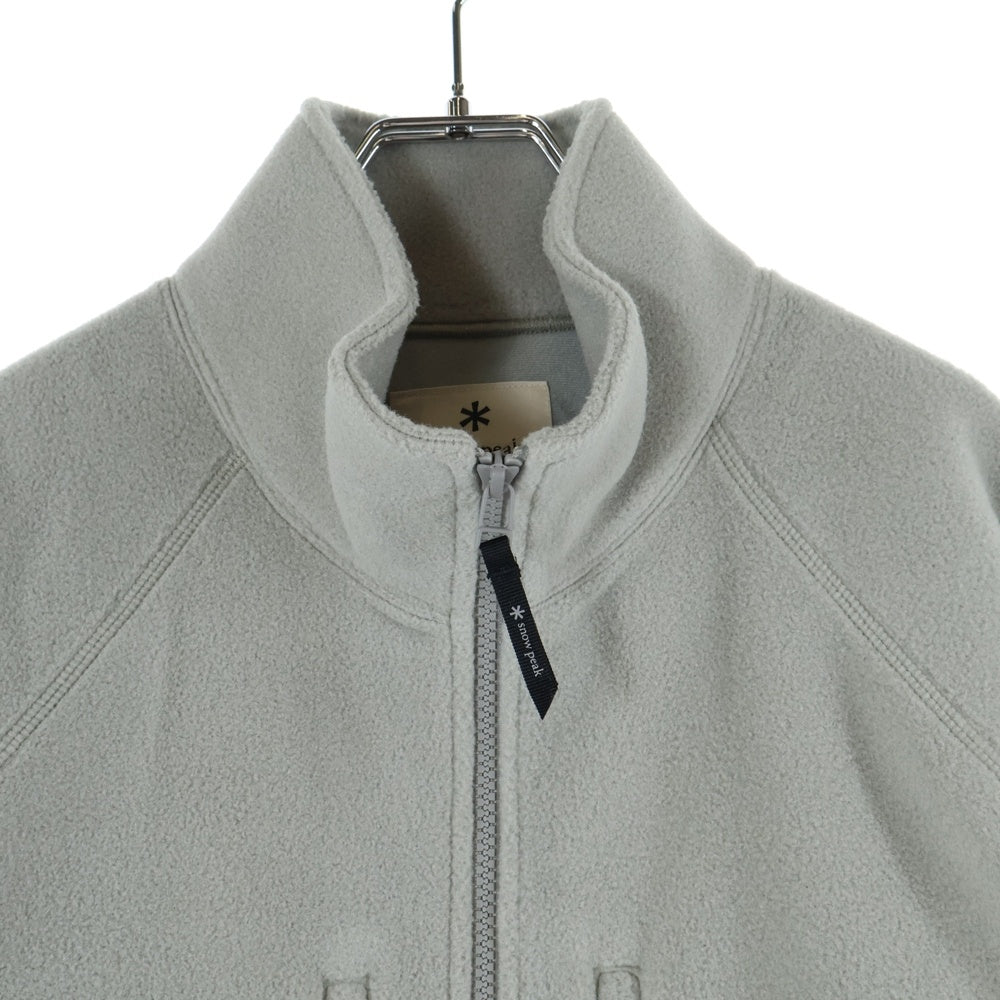 snow peak(スノーピーク) ×WIND AND SEA ウィンダンシー バックロゴ ジップアップ フリースジャケット カーキ WAS-JK-25AU702