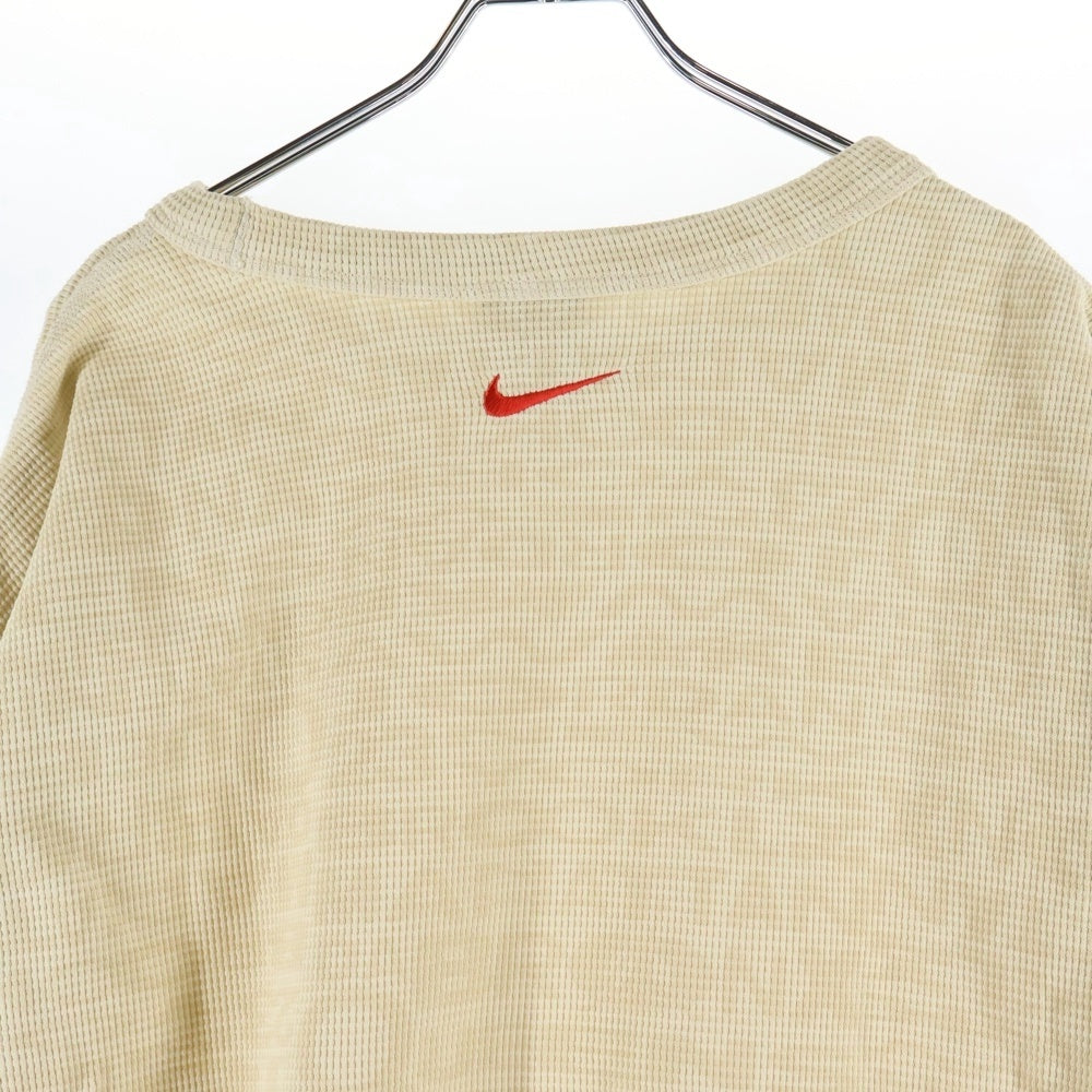 JORDAN BRAND(ジョーダンブランド) ×AWAKE アウェイク 総柄 サーマル 長袖Tシャツ カットソー ベージュ IB7955-234