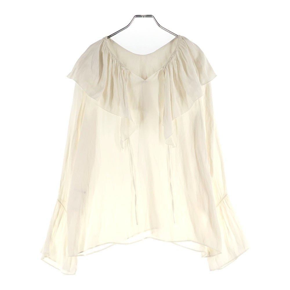 NO BRAND(ノーブランド) SHENERY シーナリー 2WAY フリルカラー ポリエステルブラウス ホワイト レディース SNZ1012504A0003