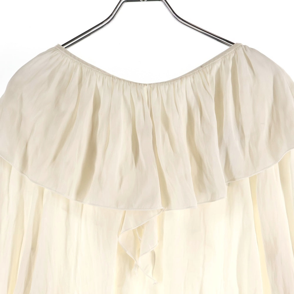 NO BRAND(ノーブランド) SHENERY シーナリー 2WAY フリルカラー ポリエステルブラウス ホワイト レディース SNZ1012504A0003