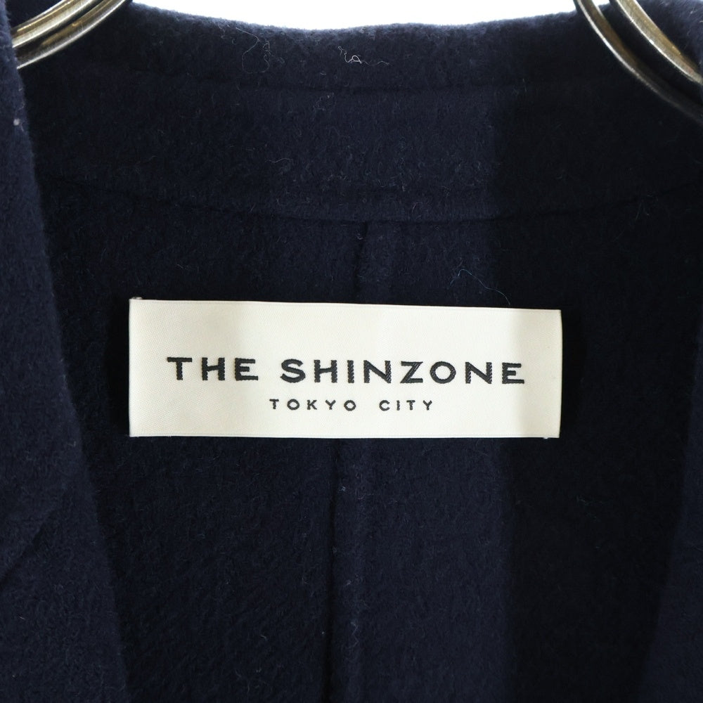 NO BRAND(ノーブランド) THE SHINZONE シンゾーン JERMYN COAT ウール 2B ロング チェスターコート ネイビー 20AMSC051