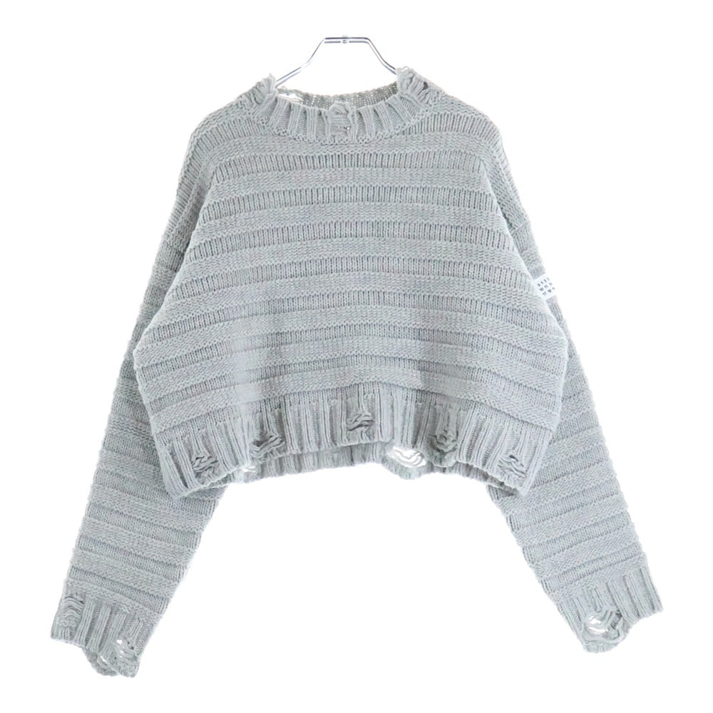 MM6 Maison Margiela(エムエムシックスメゾンマルジェラ) WOOL JUMPER SILVER ウールジャンパー プルオーバーニット レディース グレー S52HL0031