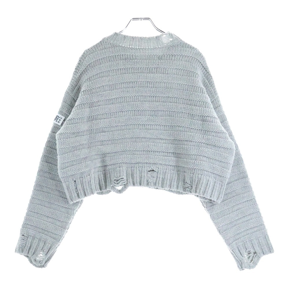 MM6 Maison Margiela(エムエムシックスメゾンマルジェラ) WOOL JUMPER SILVER ウールジャンパー プルオーバーニット レディース グレー S52HL0031
