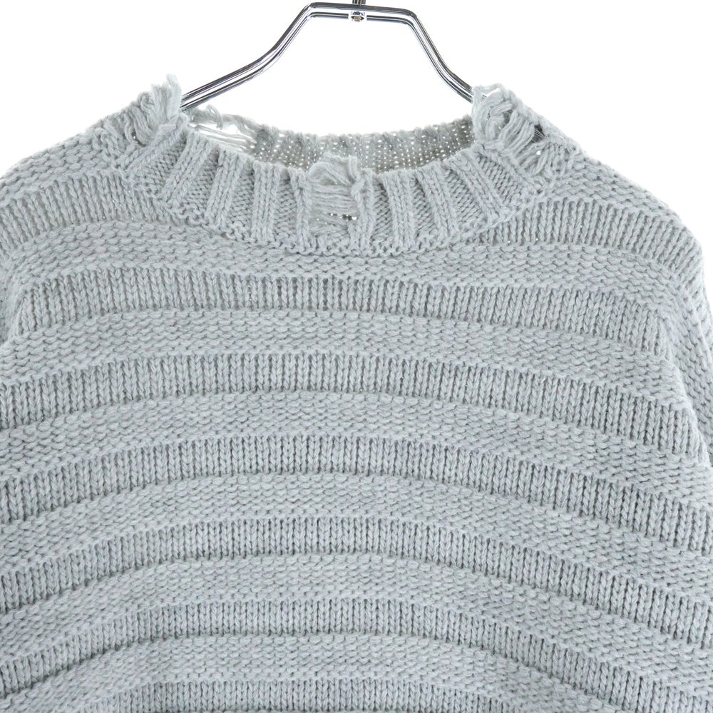 MM6 Maison Margiela(エムエムシックスメゾンマルジェラ) WOOL JUMPER SILVER ウールジャンパー プルオーバーニット レディース グレー S52HL0031