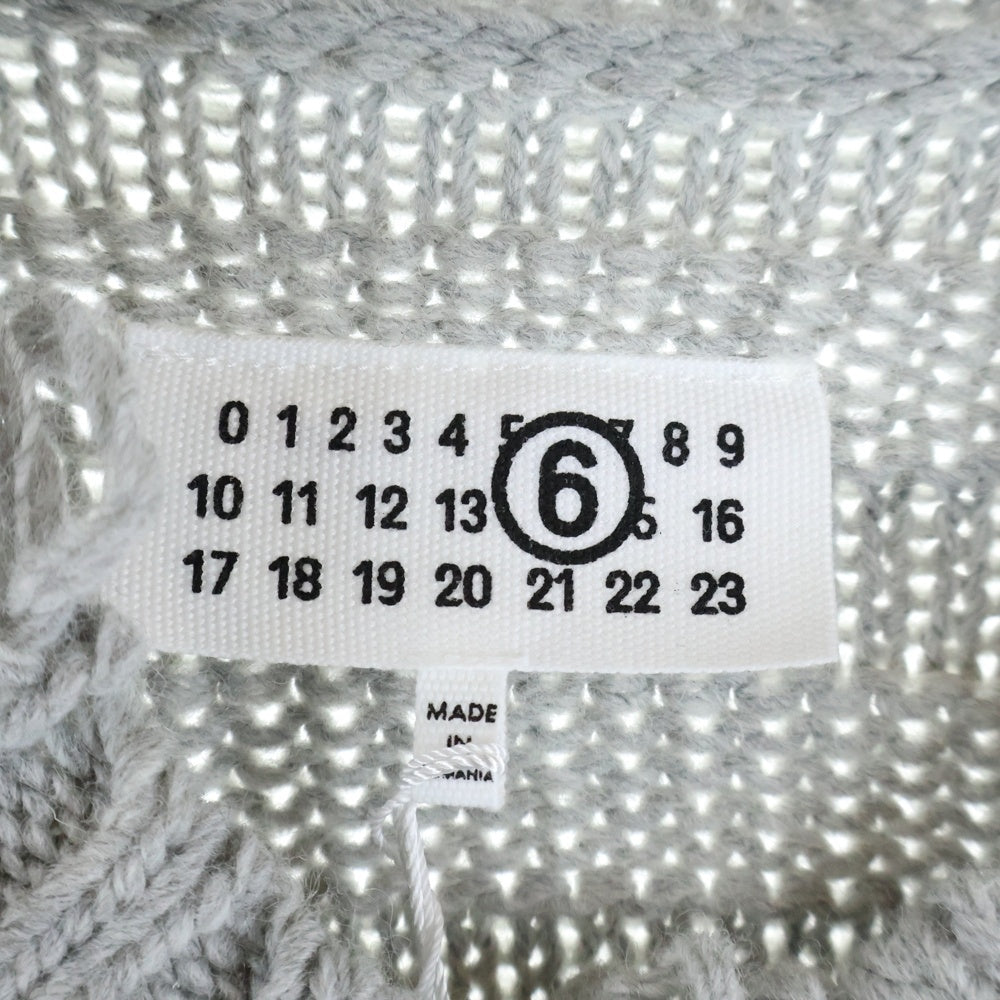 MM6 Maison Margiela(エムエムシックスメゾンマルジェラ) WOOL JUMPER SILVER ウールジャンパー プルオーバーニット レディース グレー S52HL0031