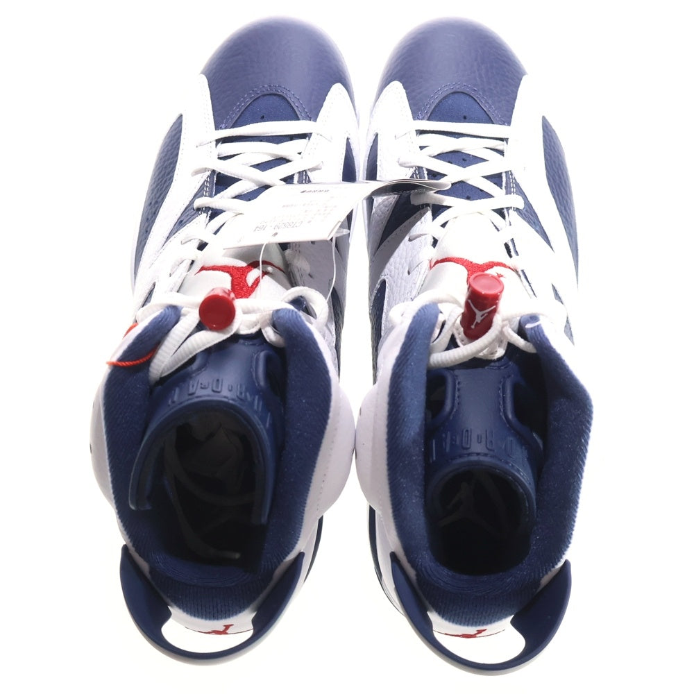 NIKE(ナイキ) AIR JORDAN 6 RETRO OLYMPIC エアジョーダン6 レトロ オリンピック ハイカットスニーカー ホワイト/ネイビー US9.5/27.5cm CT8529-164