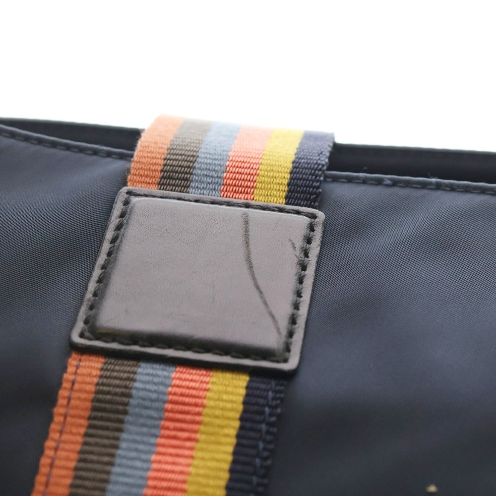 美品】Paul Smith ナイロンボストンバッグ ネイビー A4可ACEコラ Paul