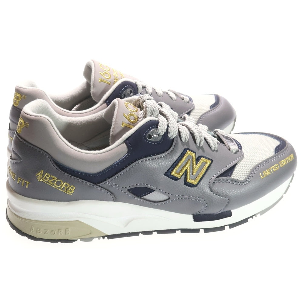 New Balance(ニューバランス) CM1600LE GRAY レザー ローカットスニーカー グレー US9/27cm