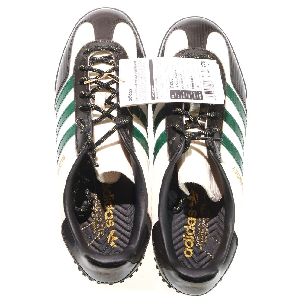 adidas(アディダス) ×BLONDEY MCCOY AB GAZELLE INDOOR ブロンディマッコイ A.B ガゼル インドア ローカットスニーカー ホワイト/グリーン/ブラック US9/27cm IF0200