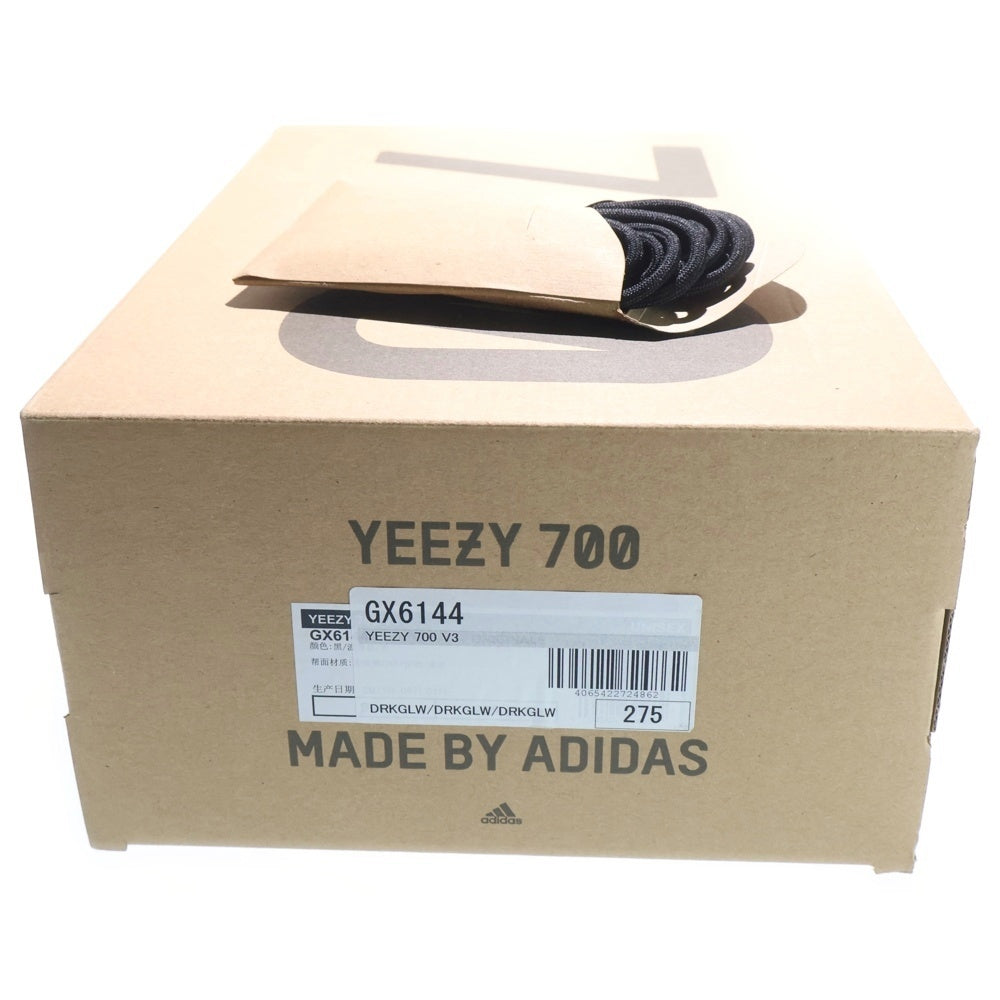 adidas(アディダス) YEEZY BOOST 700 V3 DARK GLOW イージーブースト 700 V3 ダークグロー ローカットスニーカー ブラック US9.5/27.5cm GX6144