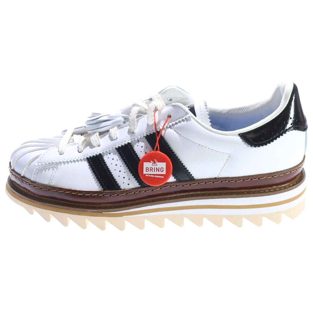 adidas(アディダス) ×CLOT SUPERSTAR CLOUD WHITE/CORE BLACK クロット スーパースター クラウドホワイト/コアブラック ローカットスニーカー ホワイト US9/27cm IH3132