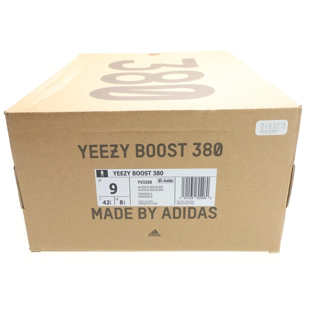 adidas(アディダス) YEEZY BOOST 380 ALIEN イージーブースト 380 エイリアン ローカットスニーカー ベージュ/グレー US9/27cm FV3260