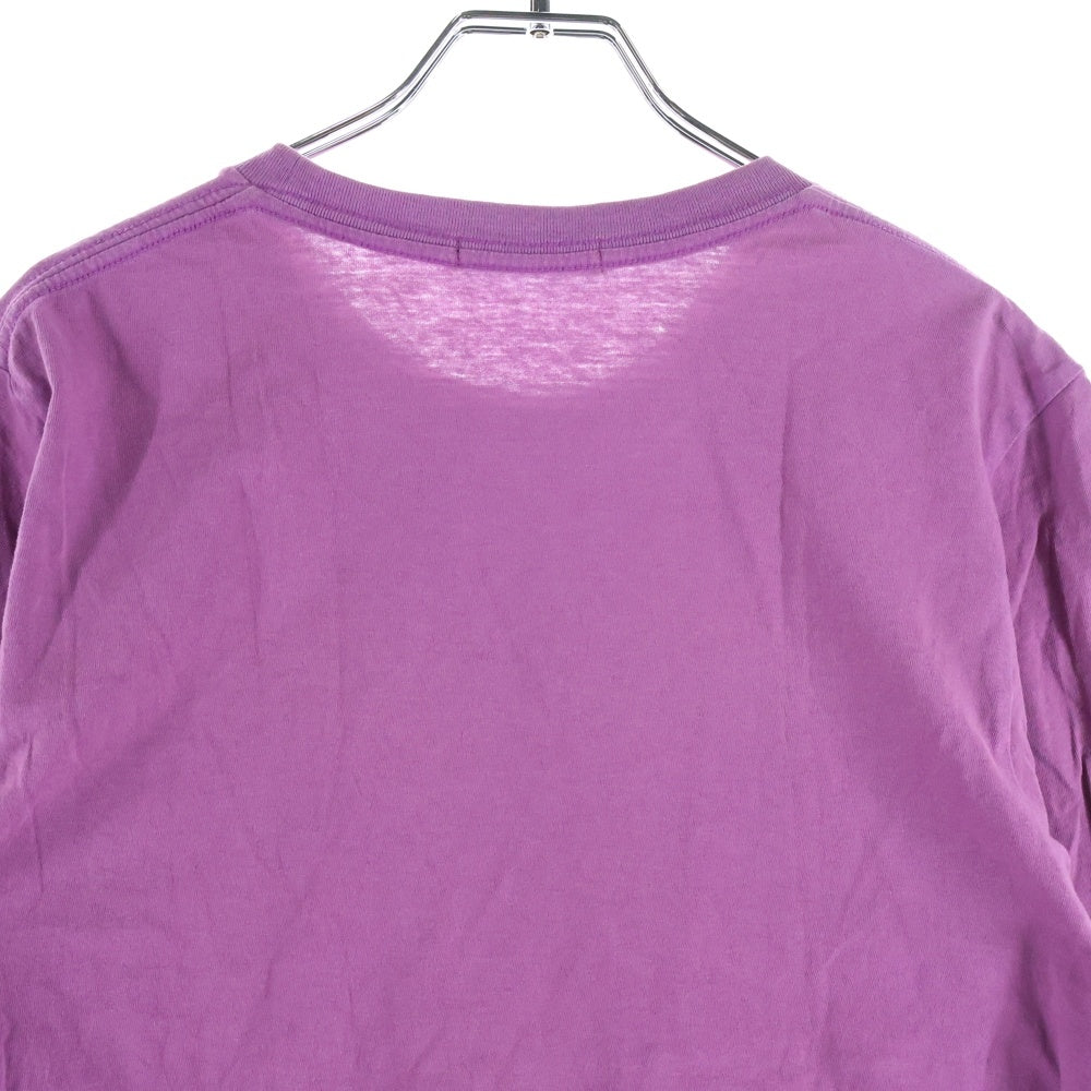 HYSTERIC GLAMOUR(ヒステリックグラマー) フロントロゴデザイン クルーネック カットソー 半袖Tシャツ パープル 4CT-4882