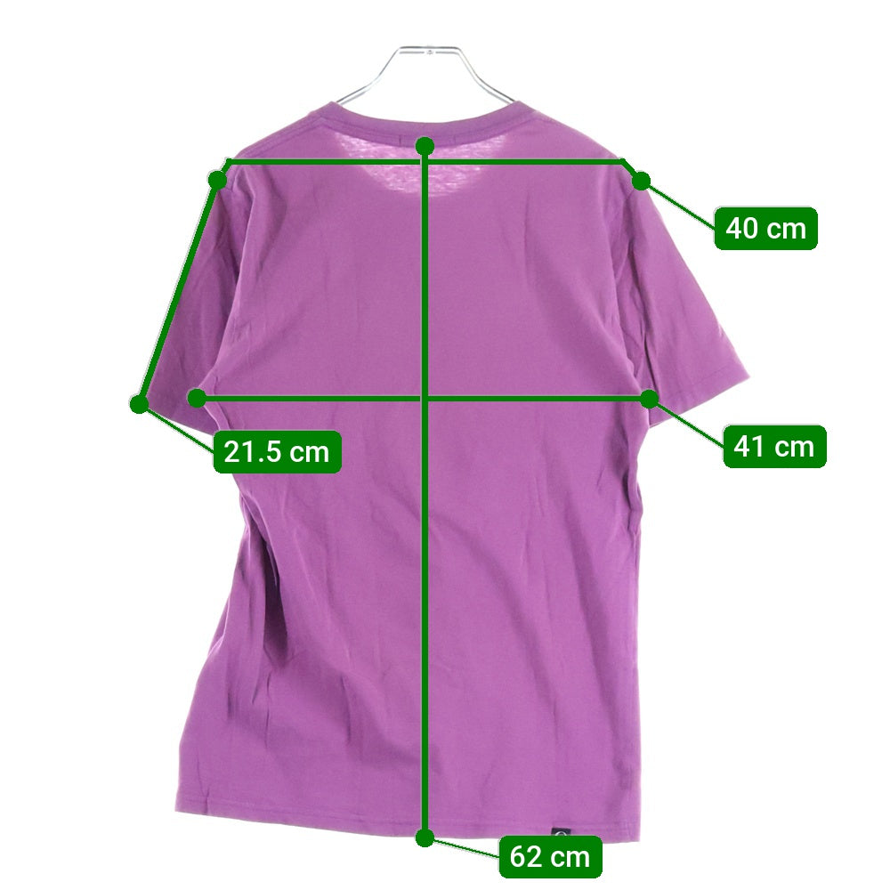 HYSTERIC GLAMOUR(ヒステリックグラマー) フロントロゴデザイン クルーネック カットソー 半袖Tシャツ パープル 4CT-4882