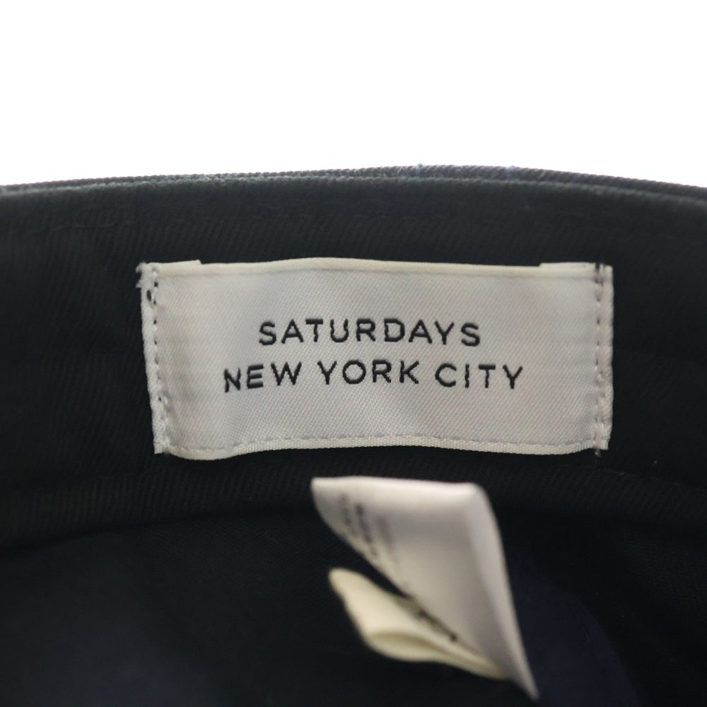 SATURDAYS NEW YORK CITY(サタデイズニューヨークシティ) ロゴエンブロイダリーデザイン アジャスター ベースボールキャップ 帽子