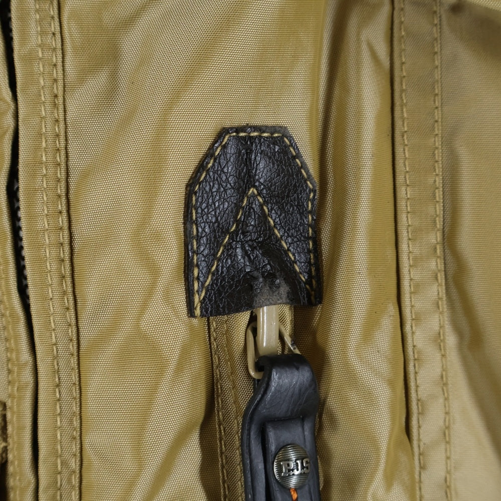 PARAJUMPERS(パラジャンパーズ) DOWN LINER FLIGHT JACKET ダウンライナー マルチポケット ロゴデザイン金具 ファー付き フーデッド フライトジャケット P14FMJCKMA03