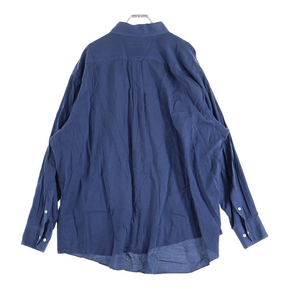 Aquascutum(アクアスキュータム) 長袖ボタンダウンシャツ ブルー A5562001-39