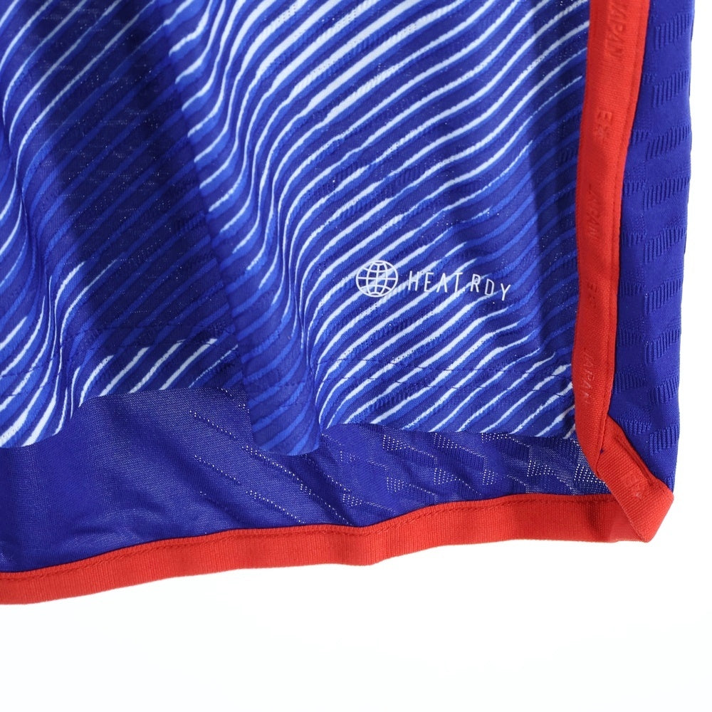 adidas(アディダス) JFA 日本代表 2022 サッカーユニフォーム 半袖フットボールシャツ ブルー