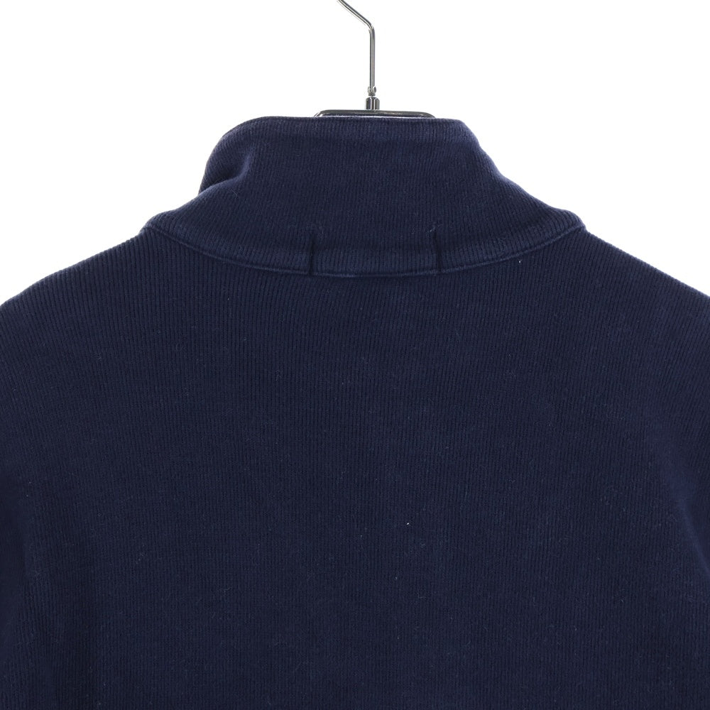 POLO RALPH LAUREN(ポロラルフローレン) 胸ロゴ刺繍 ハーフジップスウェットトレーナー ネイビー