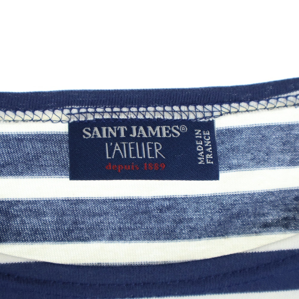 SAINT JAMES(セントジェームス) ボーダーTシャツ 長袖クルーネックカットソー ネイビー/ホワイト