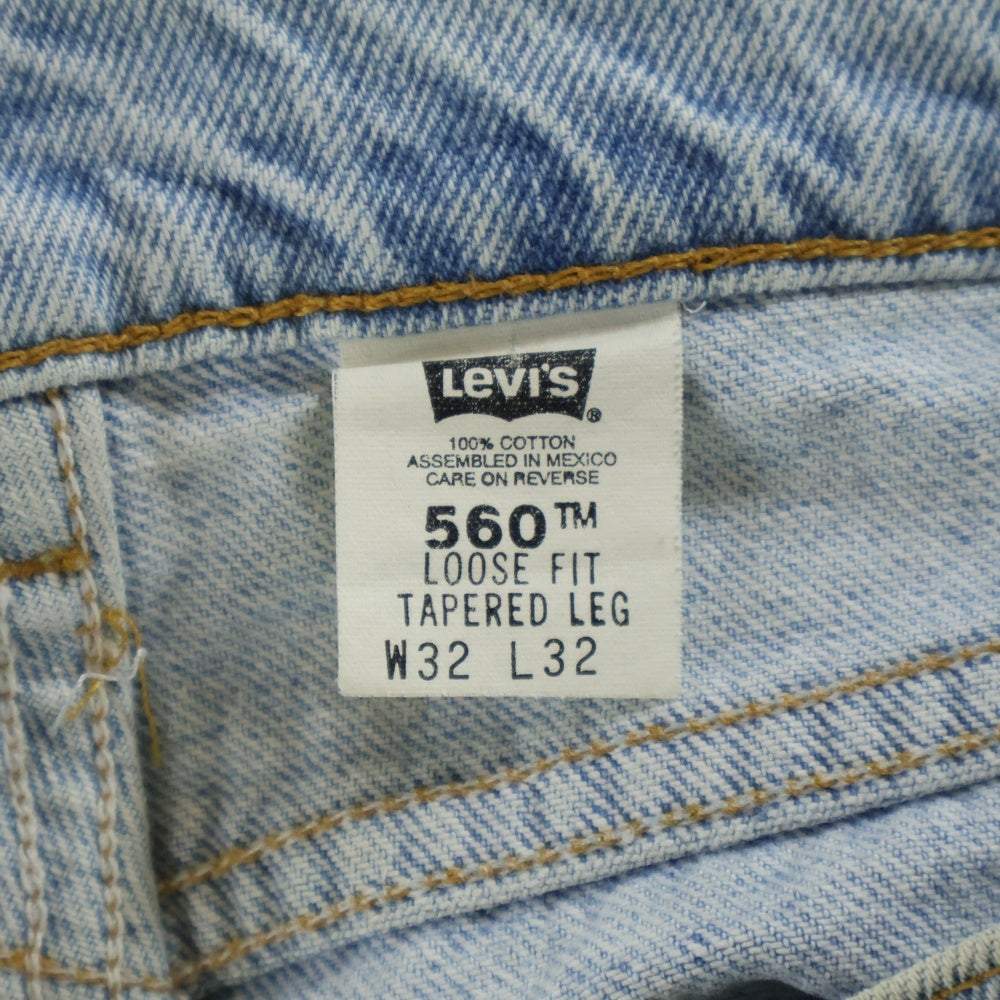Levi's(リーバイス) 90S VINTAGE 42560-0234 560 RELAX-FIT ヴィンテージ ボタン裏647 オレンジタブ メキシコ製 ジップフライデニムパンツ インディゴ