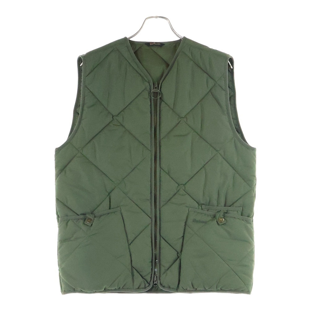 Barbour(バブアー) 24AW FIELD QUILTED GILET フィールド キルテッド ジレ ジップアップベスト カーキ 242MGI0255