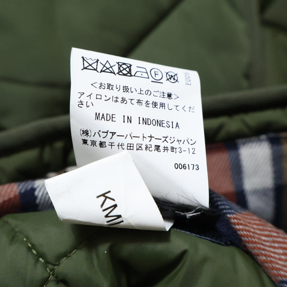 Barbour(バブアー) 24AW FIELD QUILTED GILET フィールド キルテッド ジレ ジップアップベスト カーキ 242MGI0255