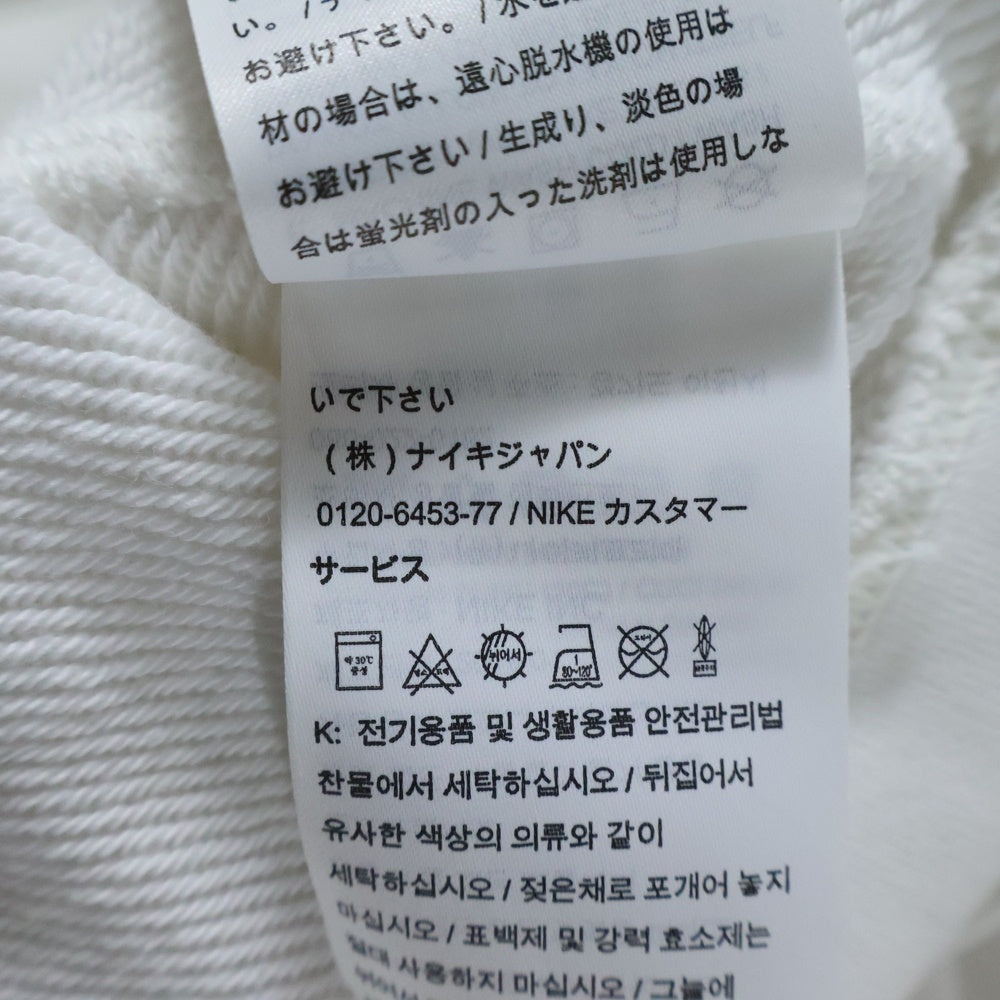 NIKE(ナイキ) 18SS ×オフホワイト Football Collection Pullover Hoodie フットボール コレクション ロゴプリント プルオーバー スウェット パーカー ホワイト AA3257-100