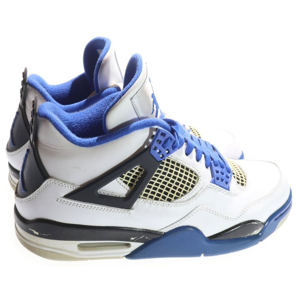 NIKE(ナイキ) AIR JORDAN 4 RETRO MOTORSPORTS エアジョーダン4 レトロ モータースポーツ ハイカットスニーカー ホワイト/ブルー US8.5/26.5cm 308497-117