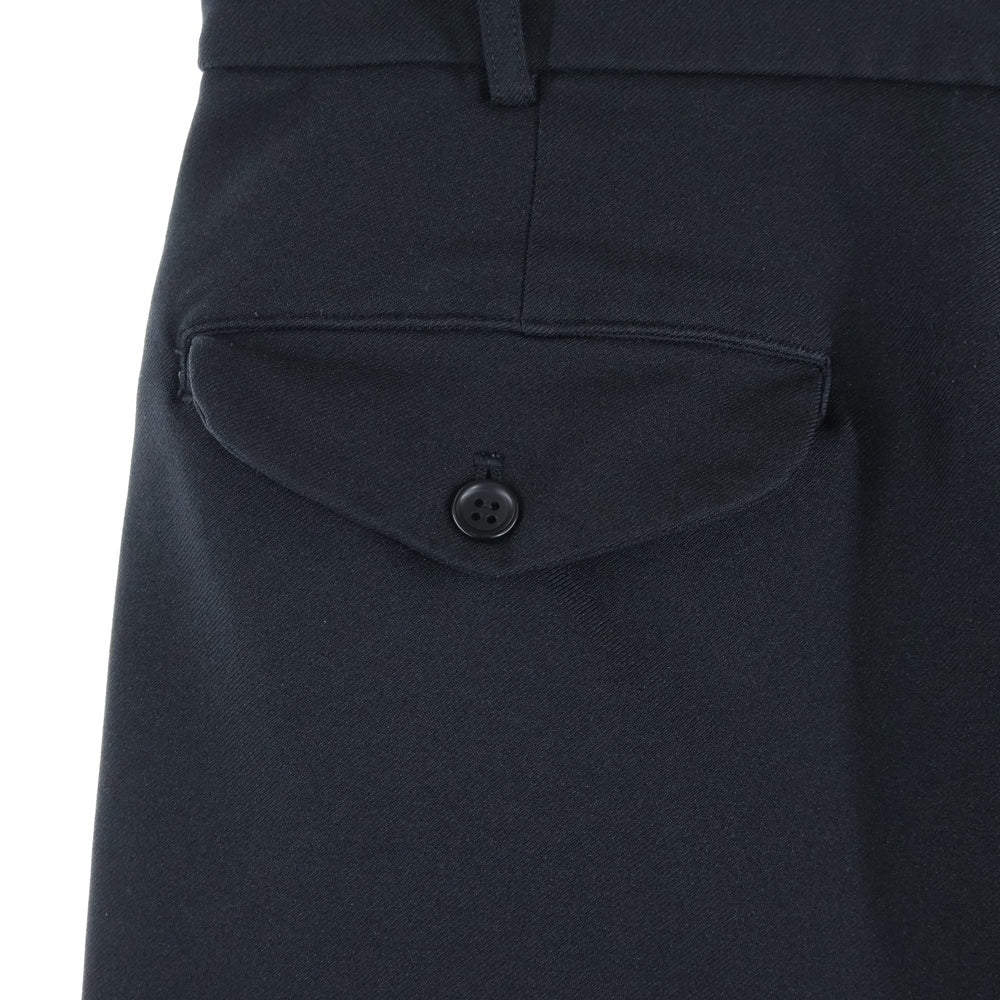 BLACK COMME des GARCONS(ブラックコムデギャルソン) 19AW AD2019 ドッキング ポリエステル スラックスパンツ ブラック 1D-F024