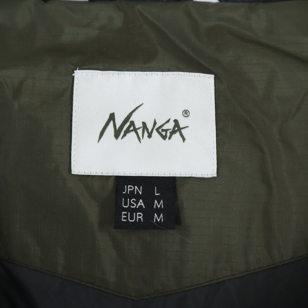 NANGA(ナンガ) AURORA LIGHT DOWN JACKET オーロラ ライト フーデッド ジップアップ ダウンジャケット カーキ P000004