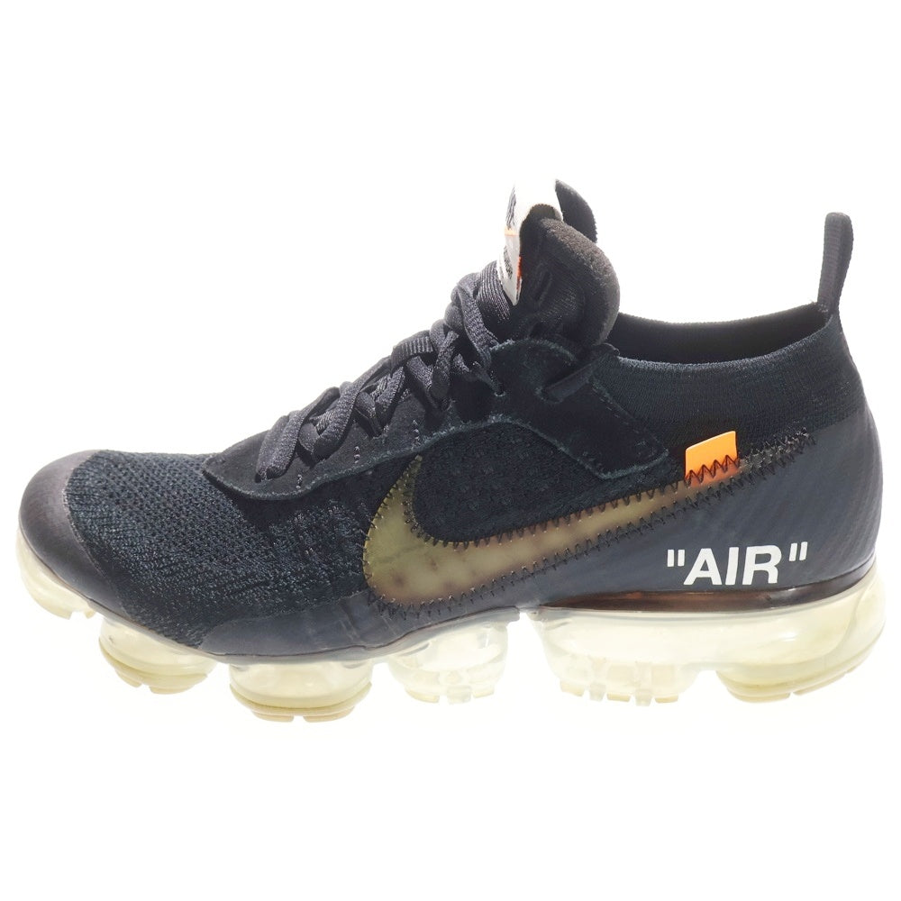 NIKE(ナイキ) ×OFF-WHITE THE 10 AIR VAPORMAX FK オフホワイト ザテン エアヴェイパーマックス ローカットスニーカー ブラック US7.5/25.5cm AA3831-002