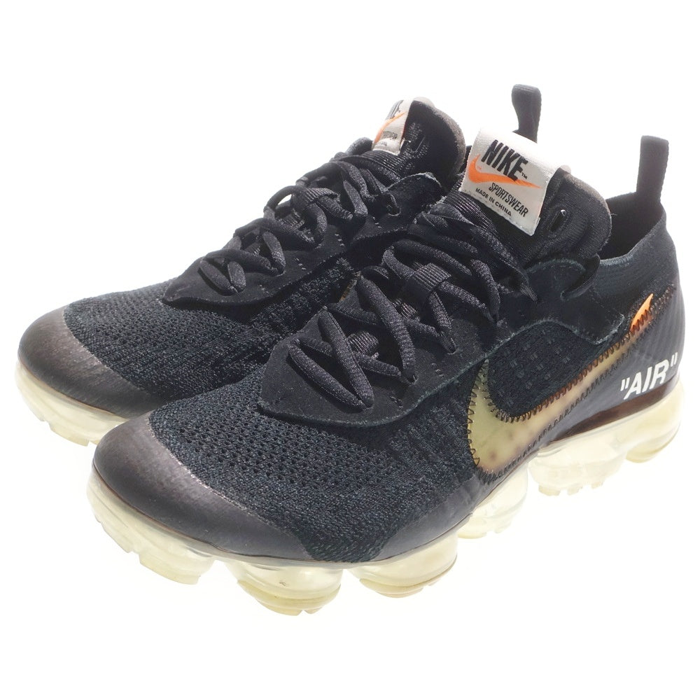 NIKE(ナイキ) ×OFF-WHITE THE 10 AIR VAPORMAX FK オフホワイト ザテン エアヴェイパーマックス ローカットスニーカー ブラック US7.5/25.5cm AA3831-002
