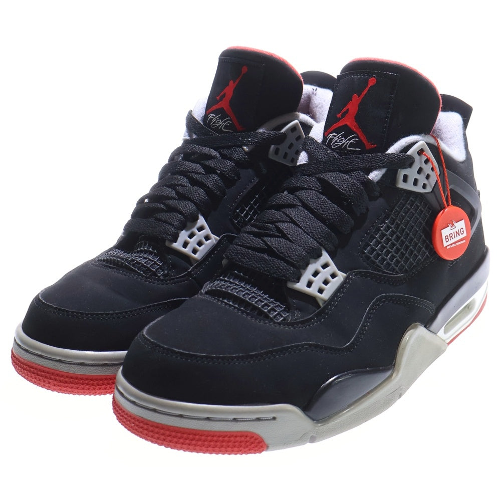 NIKE(ナイキ) AIR JORDAN 4 RETRO BRED エアジョーダン4 レトロ ブレッド ハイカットスニーカー ブラック US8.5/26.5cm 308497-060