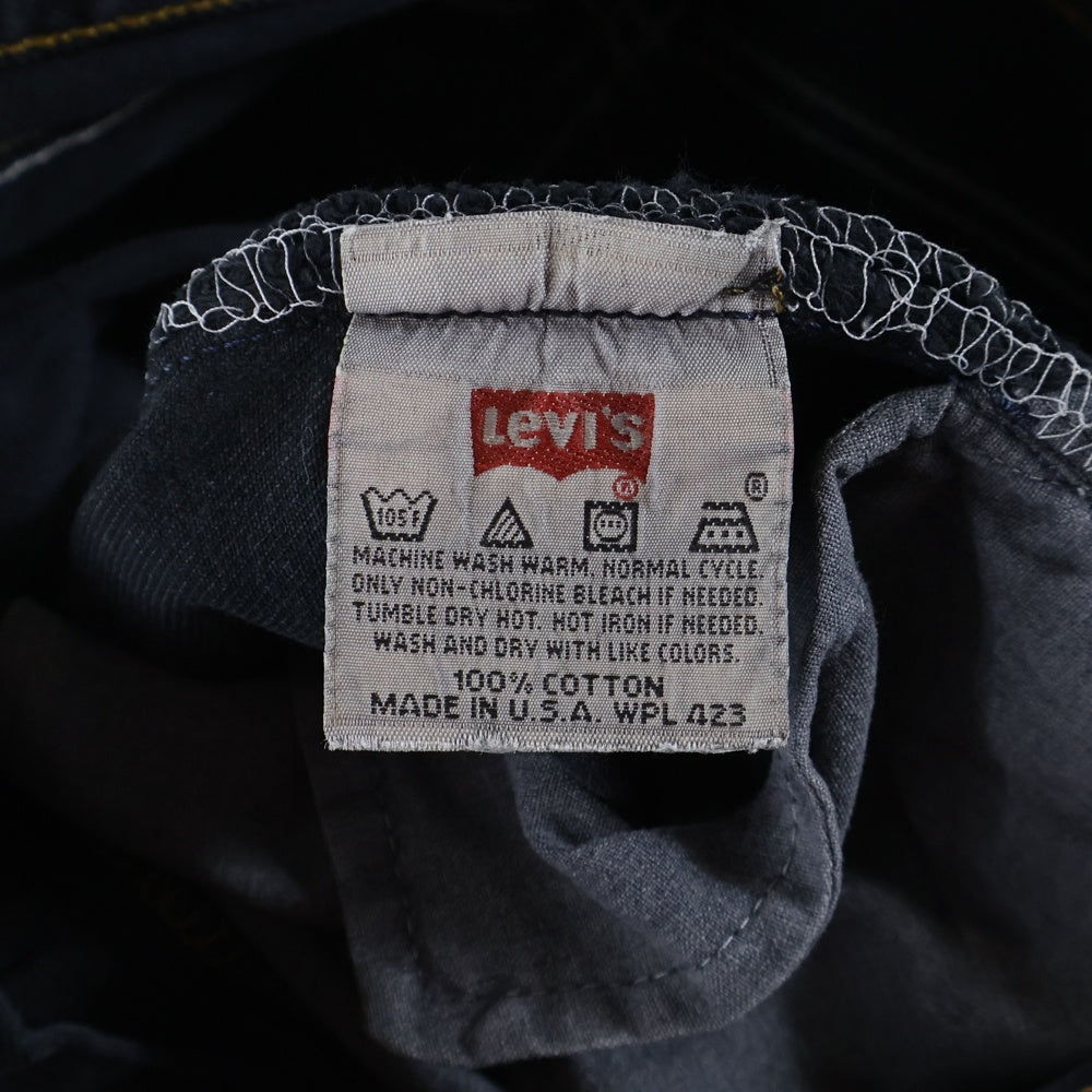 Levi's(リーバイス) 90S VINTAGE 501 ボタン裏544 製品染め ボタンフライ ヴィンテージ デニムパンツ ブラック 6501-0133