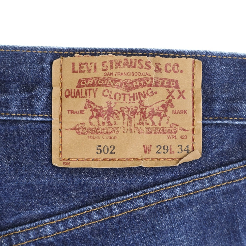 Levi's(リーバイス) 90S VINTAGE 502 ボタン裏J22 日本製 セルビッチ ジップフライ ヴィンテージ デニムパンツ インディゴ