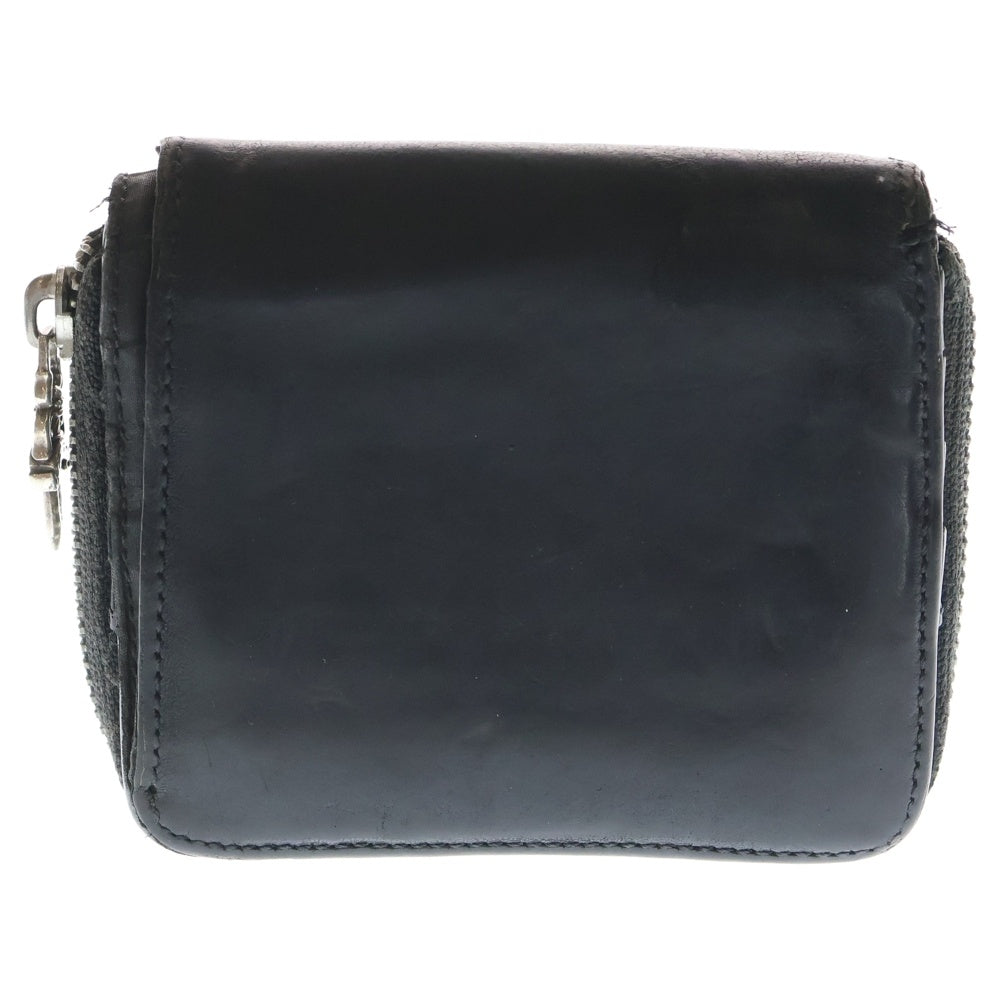 CHROME HEARTS(クロムハーツ) SQ ZIP BILL スクエアジップビル レザーウォレット 財布 ブラック BCA376