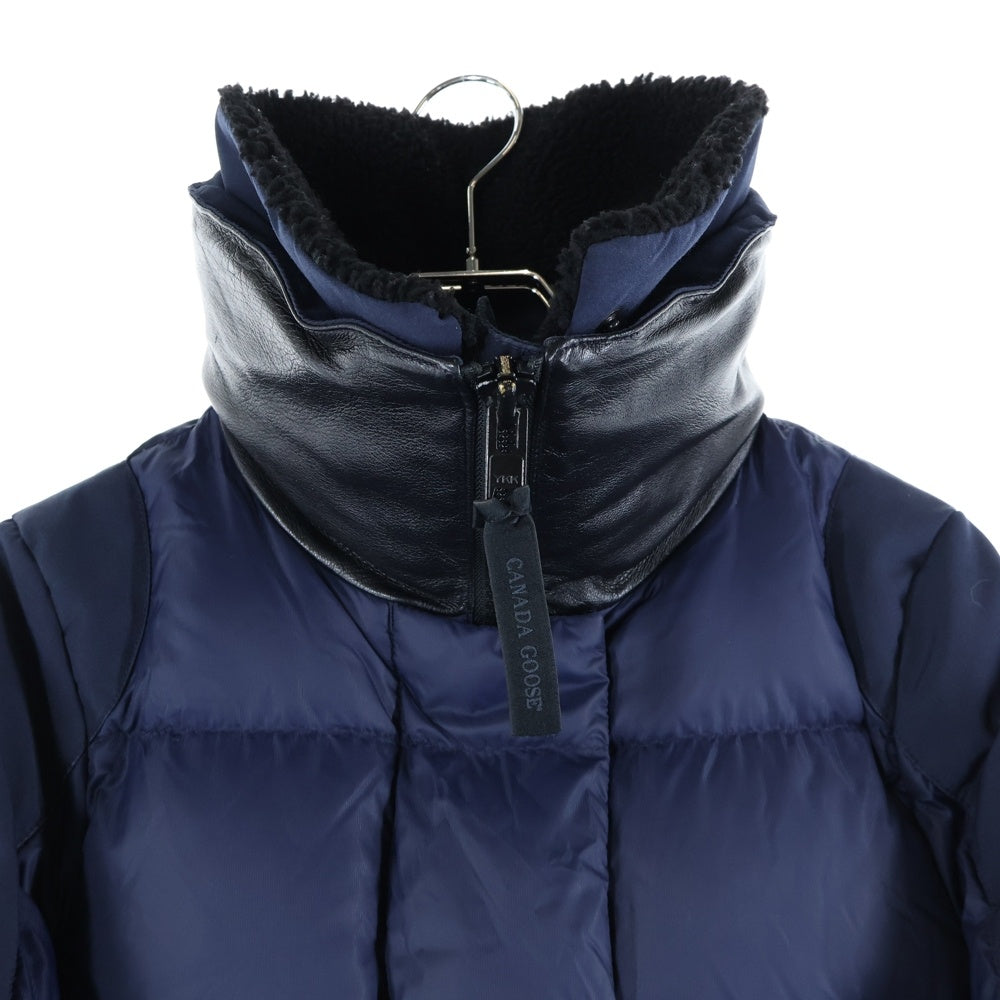 CANADA GOOSE(カナダグース) ALTONA アルトナ アームロゴパッチ ダウンコート ネイビー レディース 3207LB