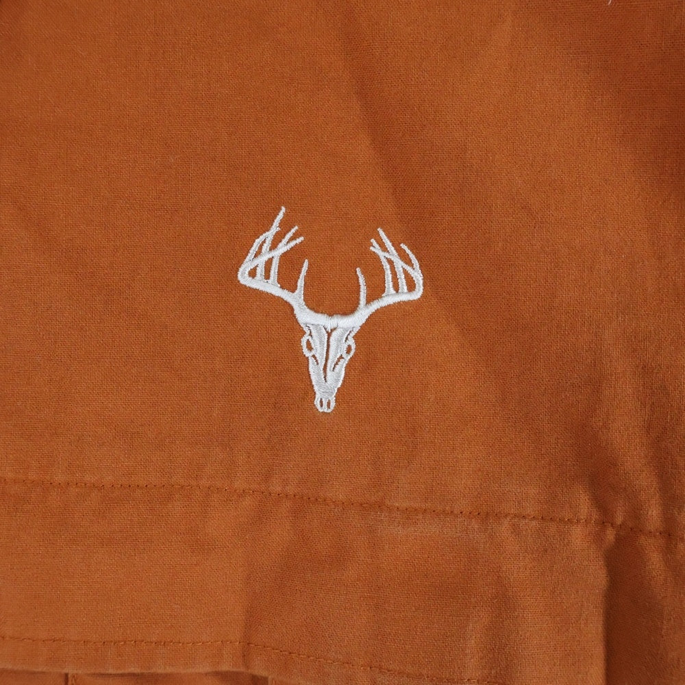 Columbia(コロンビア) エンブロイダリー ロゴ ボタンダウン 長袖 シャツ ブラウン HM7014