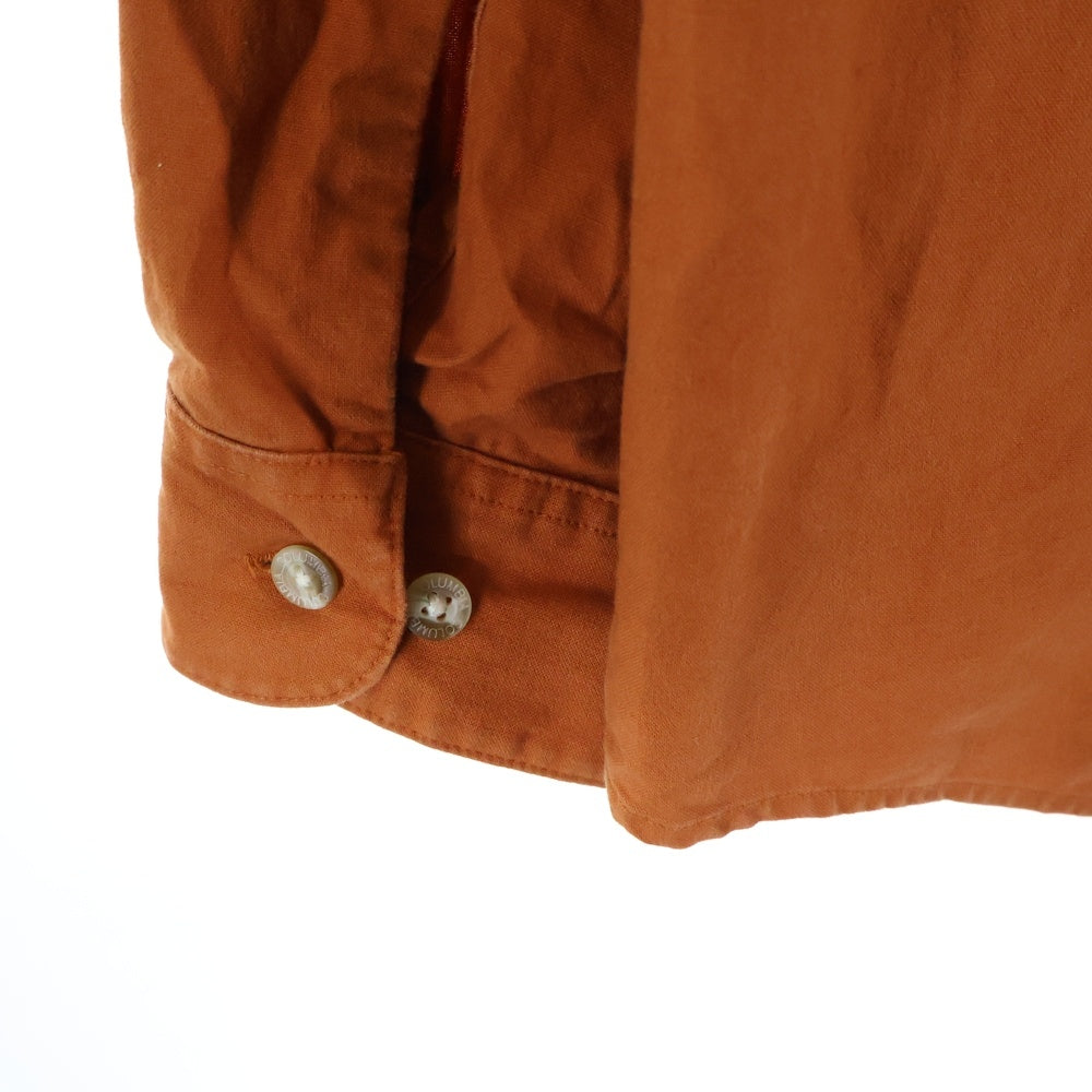 Columbia(コロンビア) エンブロイダリー ロゴ ボタンダウン 長袖 シャツ ブラウン HM7014