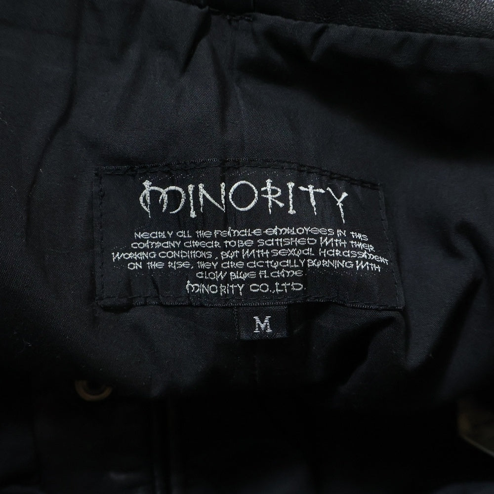 MINORITY(マイノリティ) ラムレザー カーゴ ショーツ ハーフパンツ
