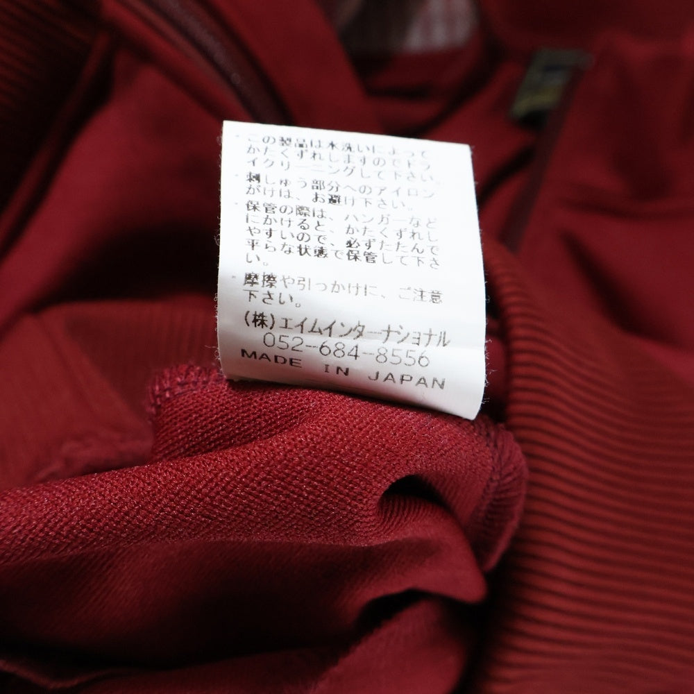EGO TRIPPING(エゴトリッピング) ARROWHEAD TRACK JACKET アローヘッド 胸ロゴ ジップアップトラックジャケット ワインレッド 663208