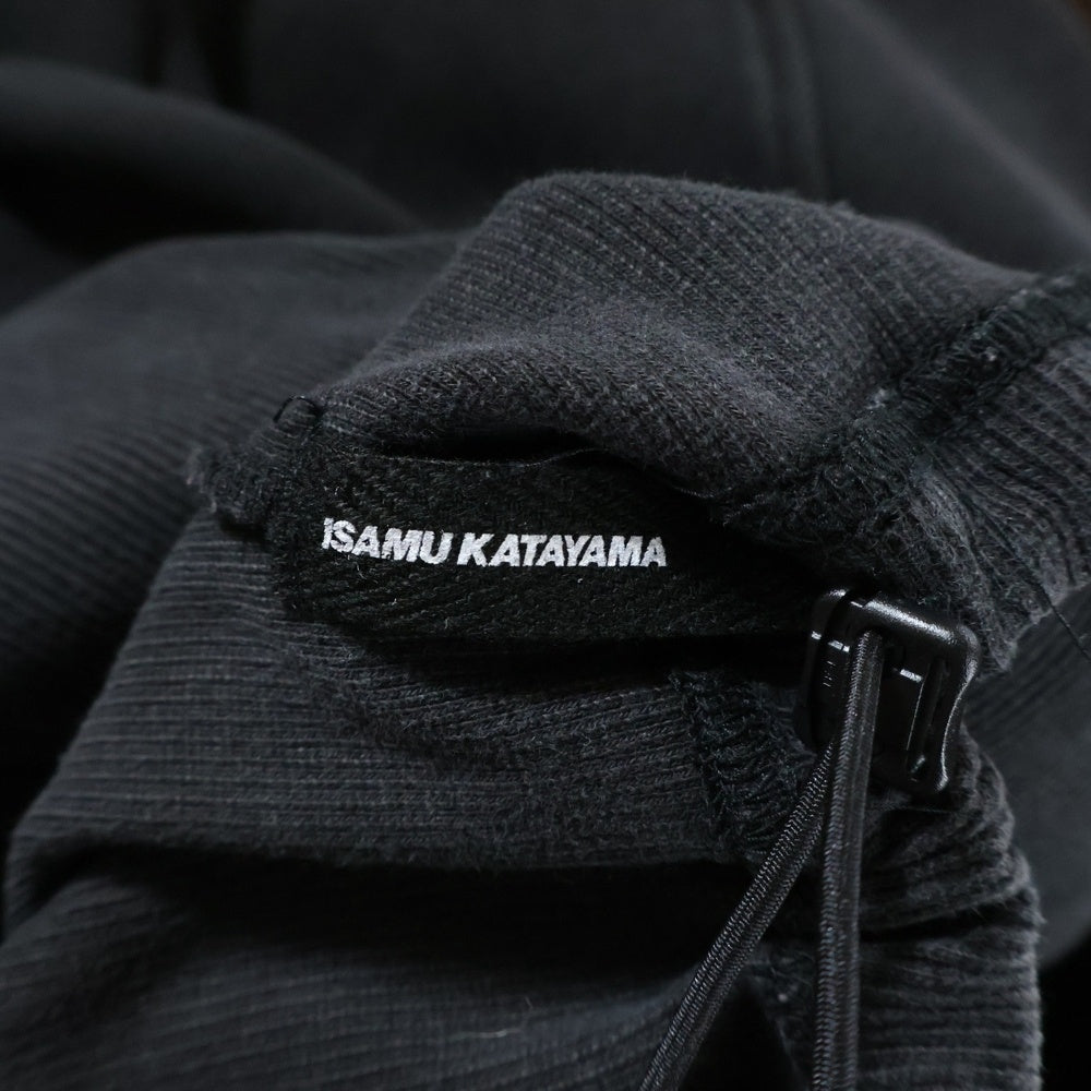 ISAMU KATAYAMA BACKLASH(イサムカタヤマバックラッシュ) STRETCH HEAVY RAGLAN SLEEVES PULLOVER ストレッチヘビー ラグランスリーブ 長袖クルーネックプルオーバー ブラック 2138-01
