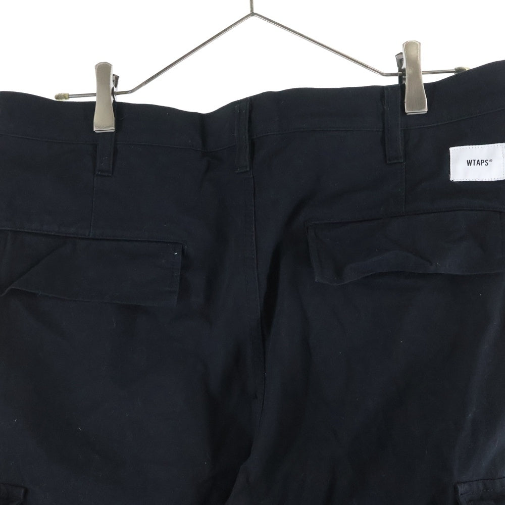 WTAPS(ダブルタップス) 23SS MILT9601/TROUSERS/NYCO.RIPSTOP リップストップ ミル カーゴパンツ トラウザー ブラック 231WVDT-PTM09