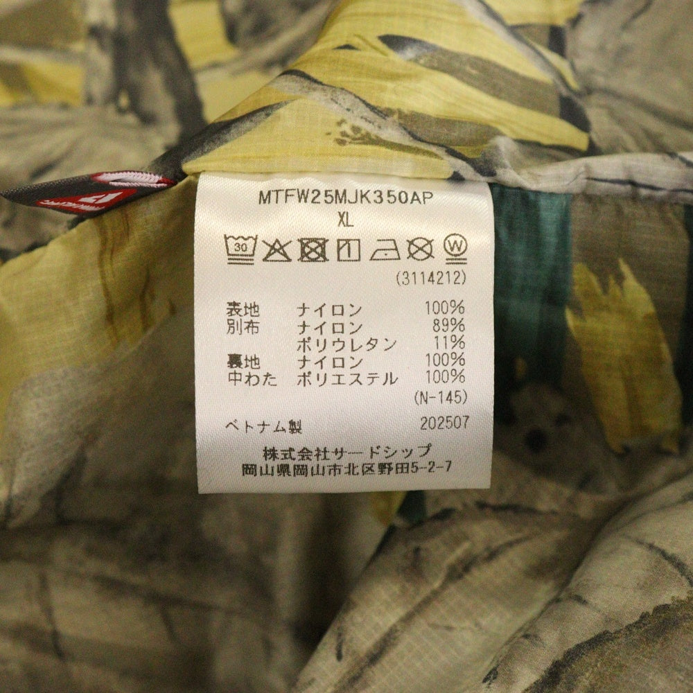 Marmot(マーモット) 25AW GORE-TEX 3L ALPINIST JACKET ゴアテックス スリーレイヤー アルピニスト フーデッド ジップアップ 中綿ジャケット ブラック MTFW25MJK350AP