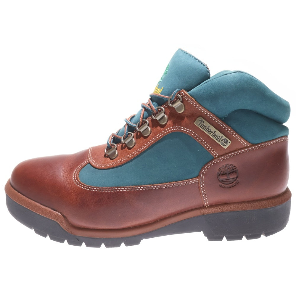 Timberland(ティンバーランド) ×THE APARTMENT FIELD BOOT ジ アパートメント フィールド レザー ミッドカット ブーツ ブラウン/ブルー US9.5/27.5cm TB0A6DSWEDO