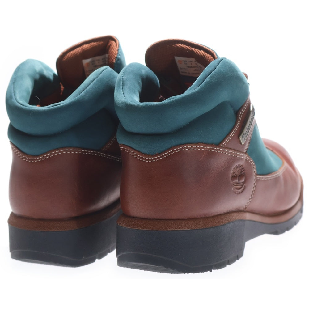 Timberland(ティンバーランド) ×THE APARTMENT FIELD BOOT ジ アパートメント フィールド レザー ミッドカット ブーツ ブラウン/ブルー US9.5/27.5cm TB0A6DSWEDO