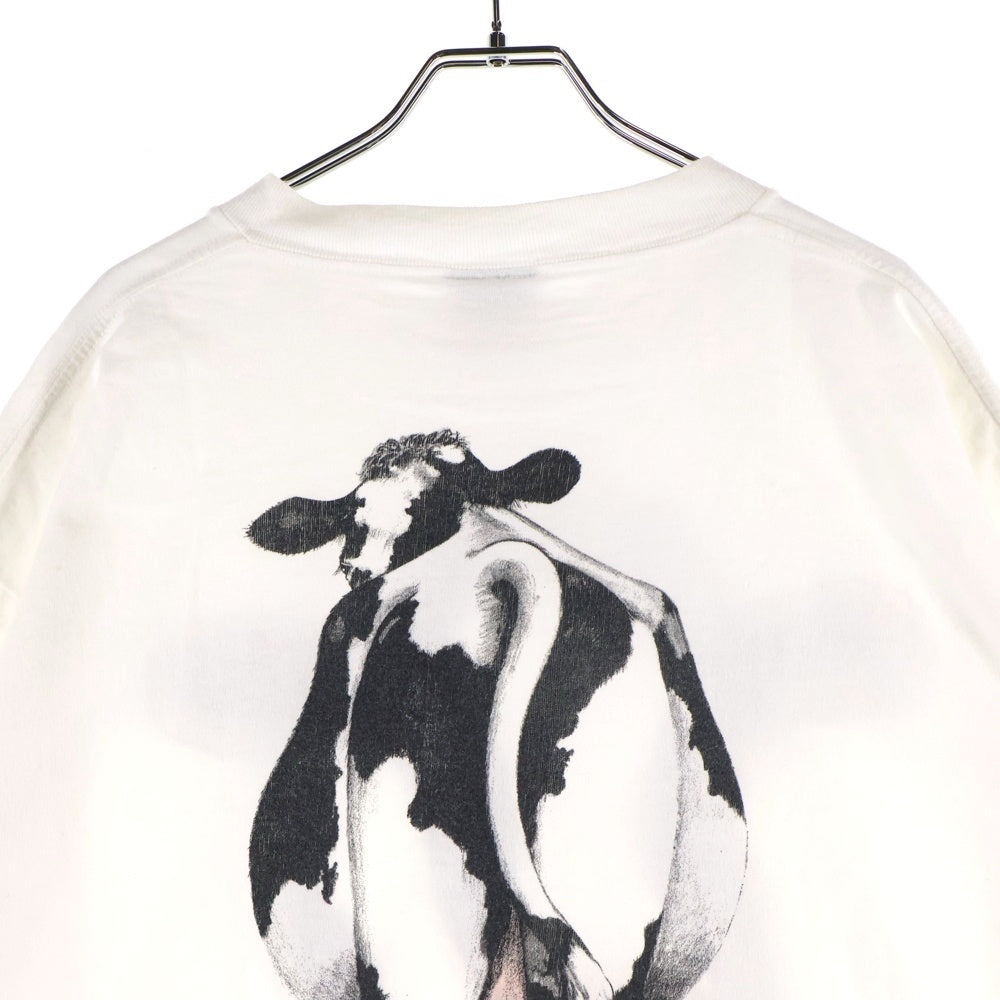 VINTAGE(ヴィンテージ) 90S VINTAGE STUDIO Q COW TEE ヴィンテージ スタジオQ カウ ONEITAボディ 両面イラストプリントTシャツ 半袖クルーネックカットソー ホワイト